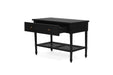 Hamilton Cane Bedside Table - 91cm - Black - SEATONES