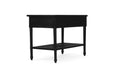 Hamilton Cane Bedside Table - 91cm - Black - SEATONES