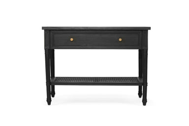 Hamilton Cane Bedside Table - 91cm - Black - SEATONES