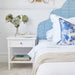 Hamilton Cane Bedside Table - 57cm White - SEATONES