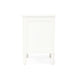 Hamilton Bedside Table - 3 Drawer - White - SEATONES