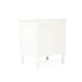 Hamilton Bedside Table - 3 Drawer - White - SEATONES