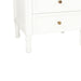 Hamilton Bedside Table - 3 Drawer - White - SEATONES