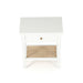 Hamilton Cane Bedside Table - 57cm White - SEATONES