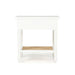 Hamilton Cane Bedside Table - 57cm White - SEATONES