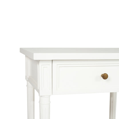 Hamilton Cane Bedside Table - 57cm White - SEATONES