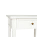 Hamilton Cane Bedside Table - 57cm White - SEATONES