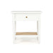 Hamilton Cane Bedside Table - 57cm White - SEATONES