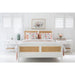 Hamilton Cane Bedside Table - White - 91cm Wide - SEATONES