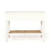 Hamilton Cane Bedside Table - White - 91cm Wide - SEATONES