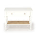 Hamilton Cane Bedside Table - White - 91cm Wide - SEATONES