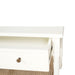 Hamilton Cane Bedside Table - White - 91cm Wide - SEATONES