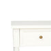 Hamilton Cane Bedside Table - White - 91cm Wide - SEATONES