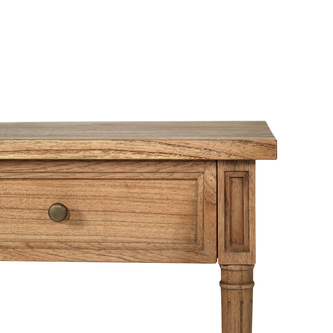 Hamilton Cane Bedside Table - 57cm Weathered Oak - SEATONES