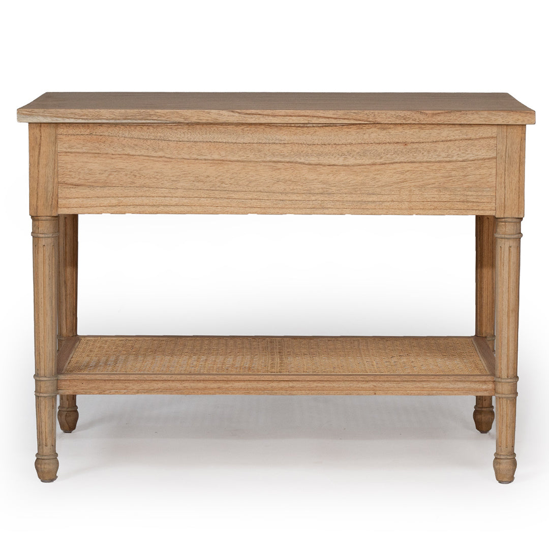 Hamilton Bedside Table - Weathered Oak - 91cm Wide - SEATONES