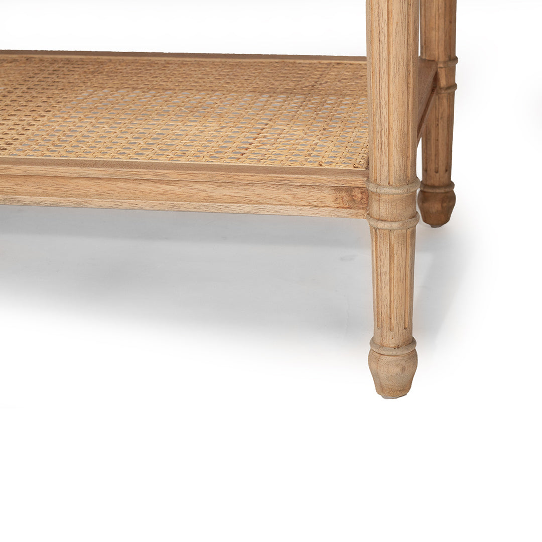 Hamilton Bedside Table - Weathered Oak - 91cm Wide - SEATONES
