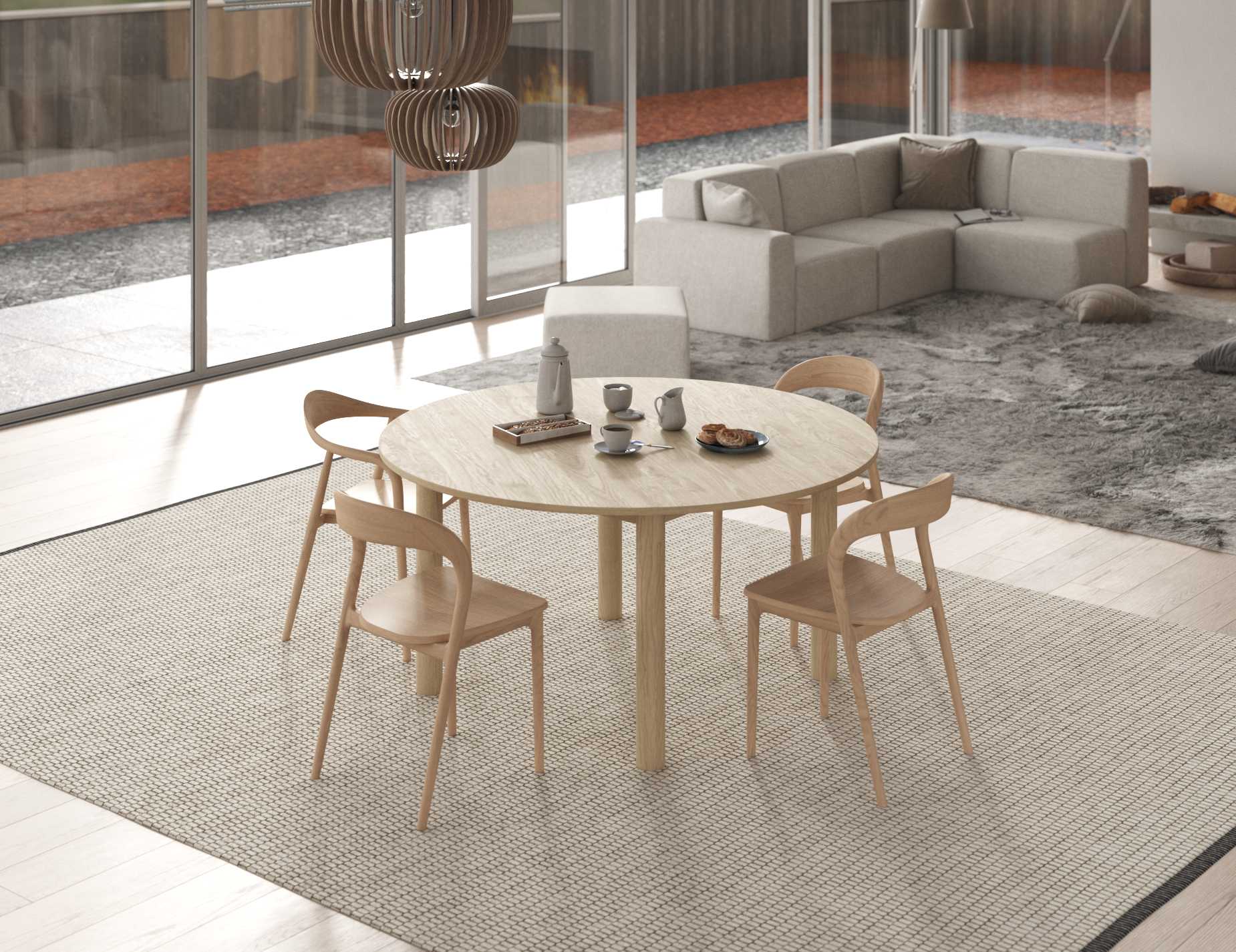 Nordica Round Dining Table - SEATONES