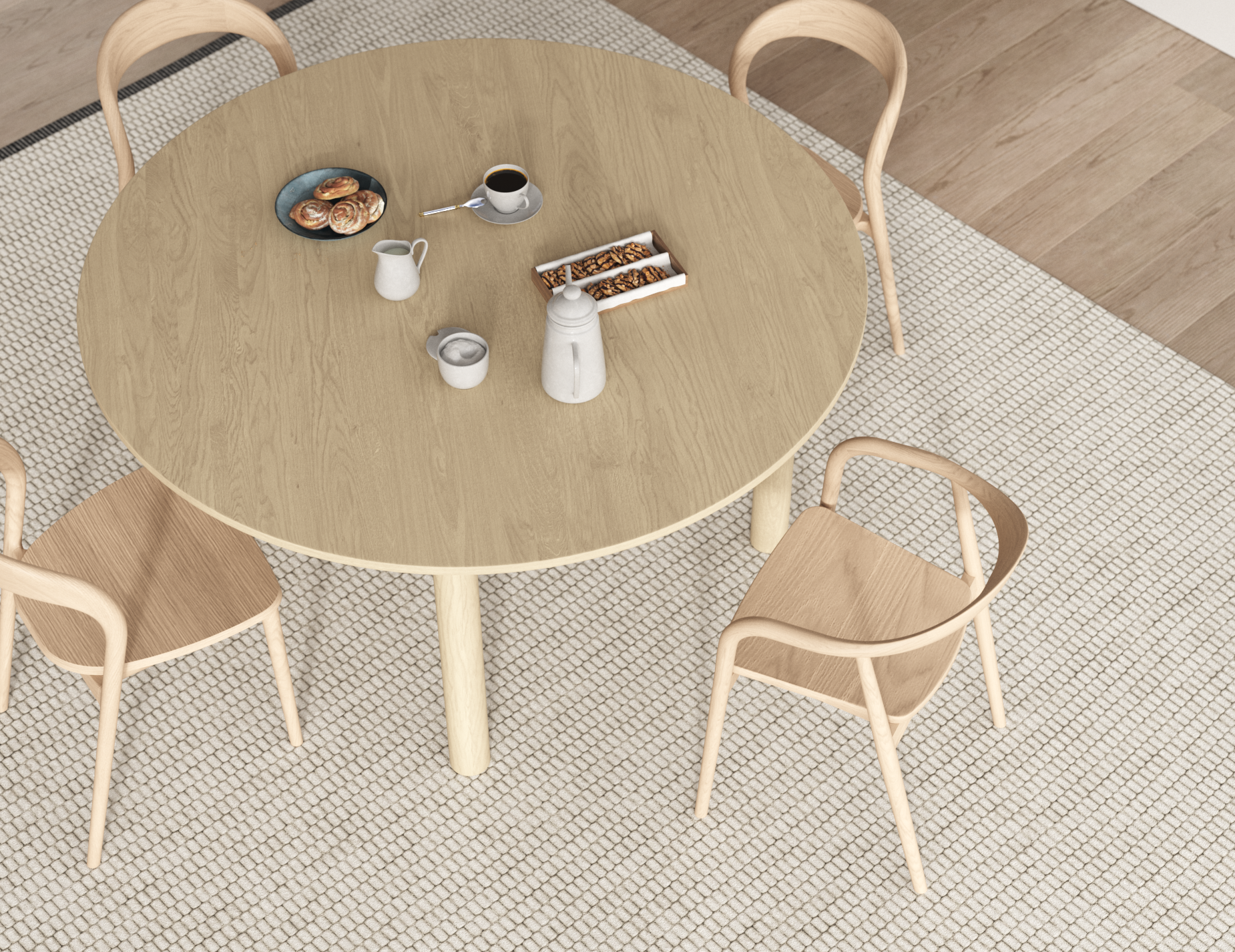 Nordica Round Dining Table - SEATONES