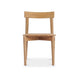 Front view of Jude Dining Chair – Natural in solid oak with minimalist Scandinavian design