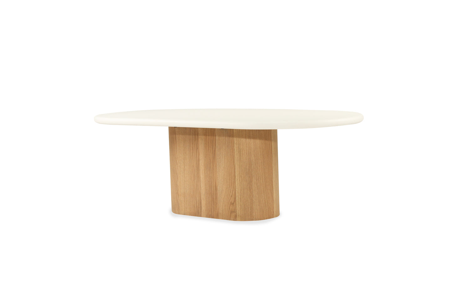 Harlow Oval Coffee Table - Natural Base - SEATONES