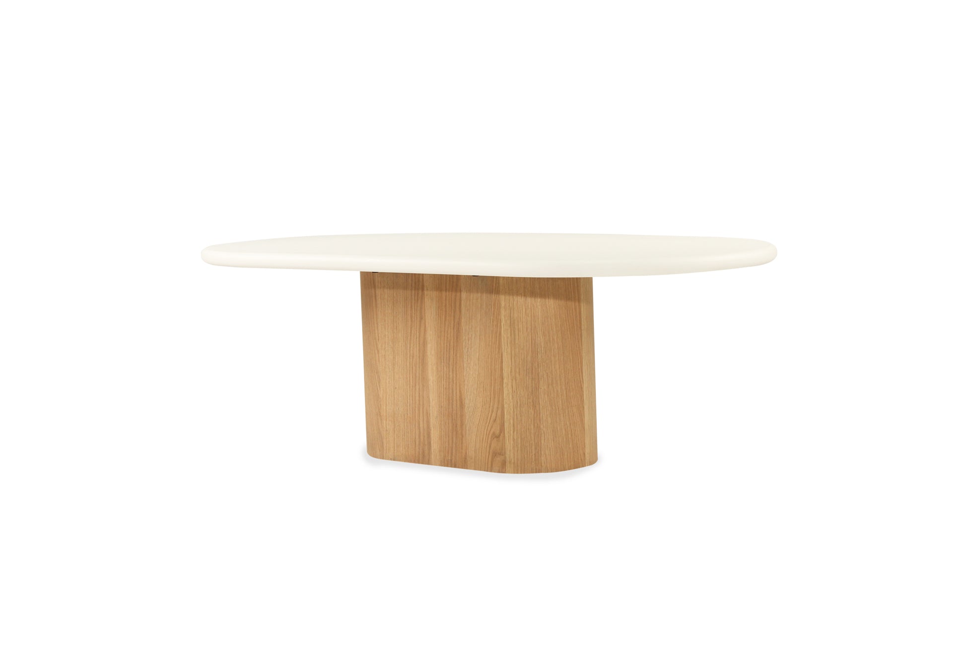 Harlow Oval Coffee Table - Natural Base - SEATONES