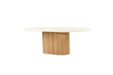 Harlow Oval Coffee Table - Natural Base - SEATONES