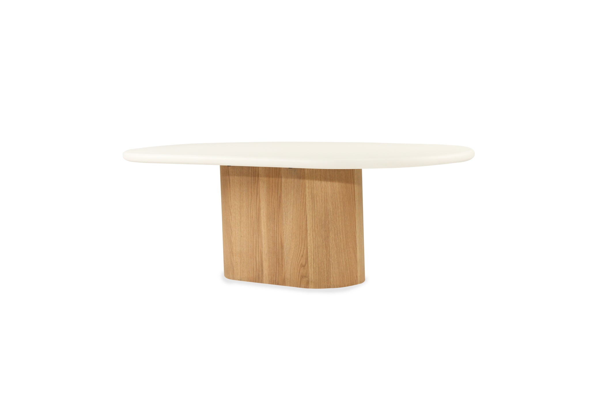 Harlow Oval Coffee Table - Natural Base - SEATONES