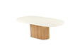 Harlow Oval Coffee Table - Natural Base - SEATONES