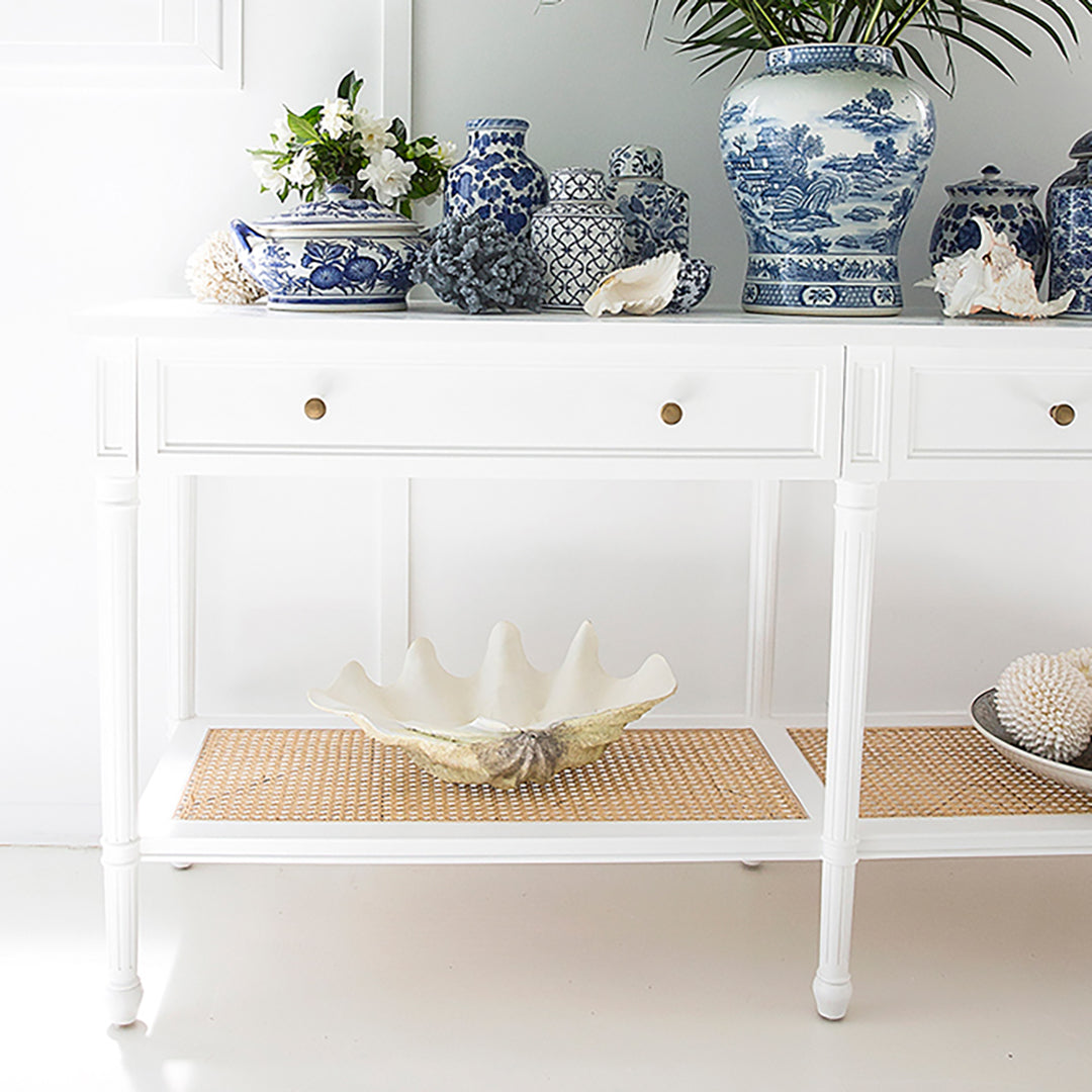 Hamilton Console Table - White - 185cm - SEATONES