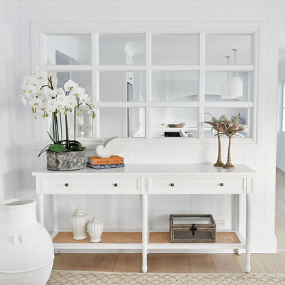 Hamilton Console Table - White - 185cm - SEATONES