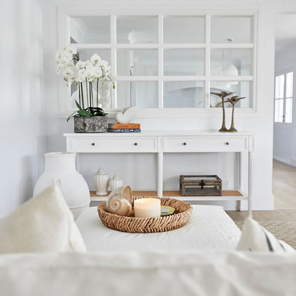 Hamilton Console Table - White - 185cm - SEATONES