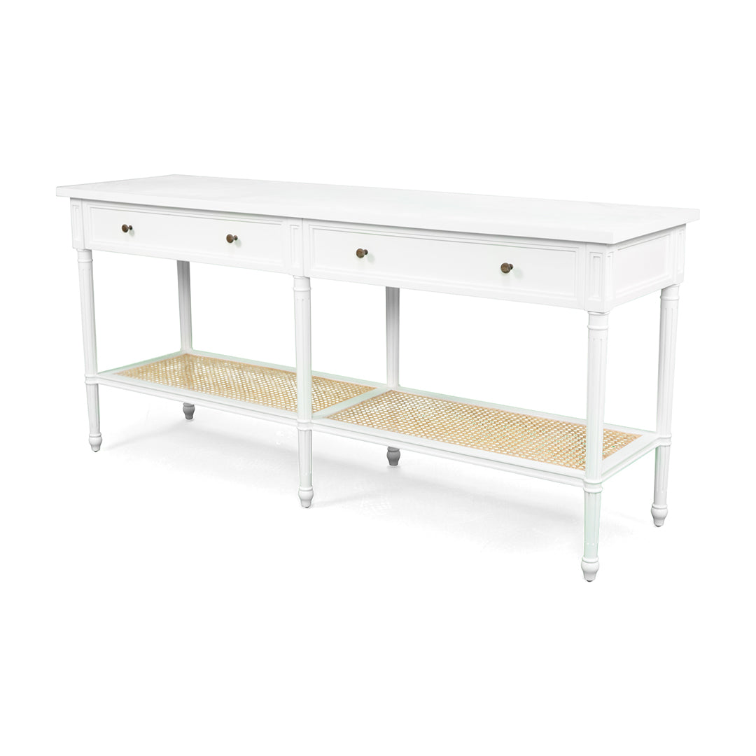 Hamilton Console Table - White - 185cm - SEATONES