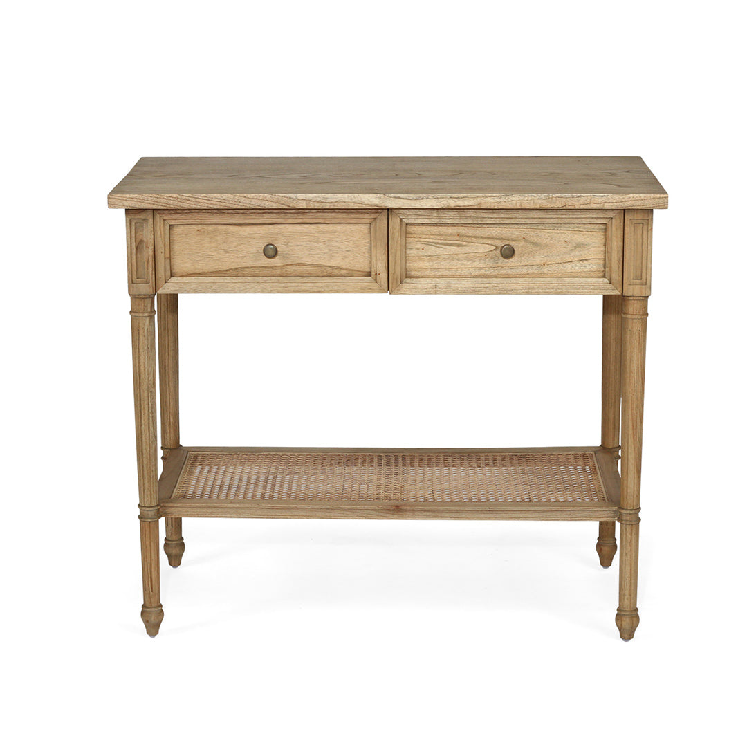 Hamilton Console Table - Weathered Oak - 100cm - SEATONES