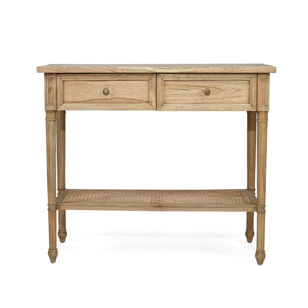 Hamilton Console Table - Weathered Oak - 100cm - SEATONES