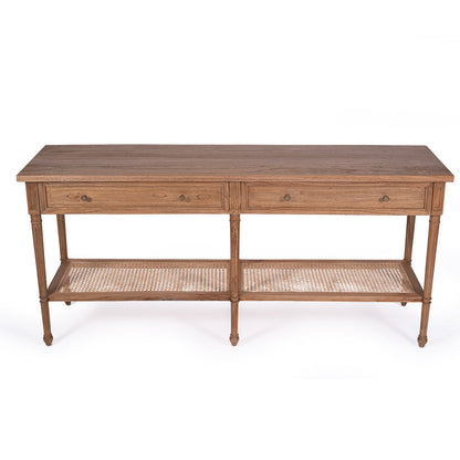 Hamilton Console Table - Weathered Oak - 185cm - SEATONES
