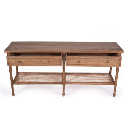 Hamilton Console Table - Weathered Oak - 185cm - SEATONES