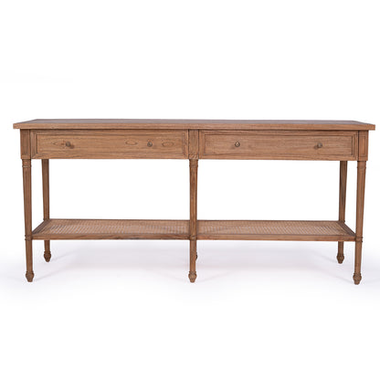 Hamilton Console Table - Weathered Oak - 185cm - SEATONES