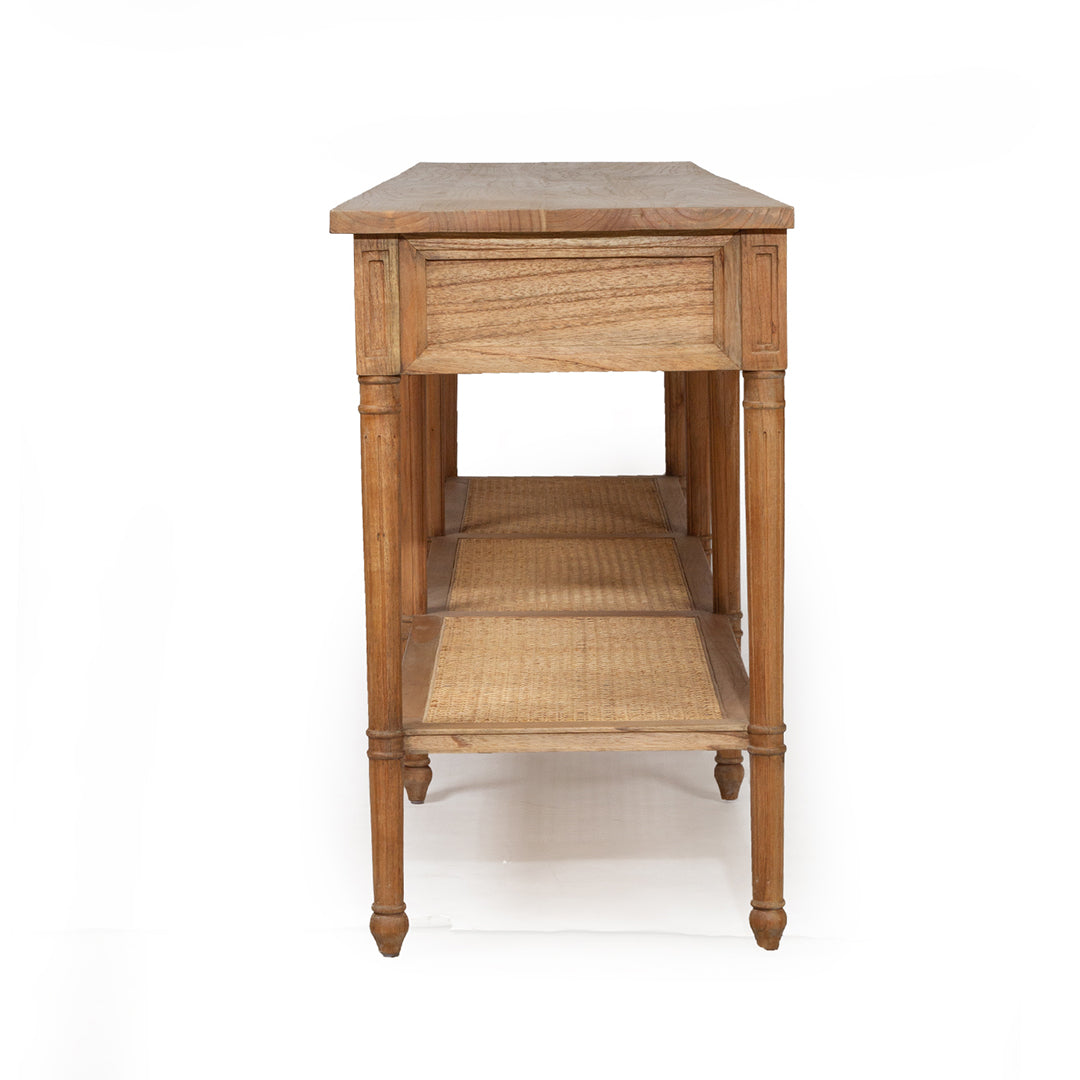 Hamilton Console Table - Weathered Oak - 280cm - SEATONES