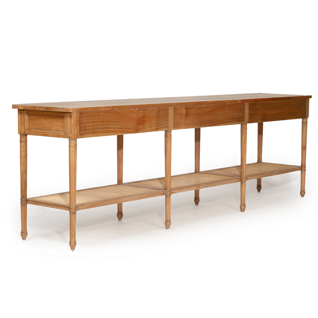 Hamilton Console Table - Weathered Oak - 280cm - SEATONES