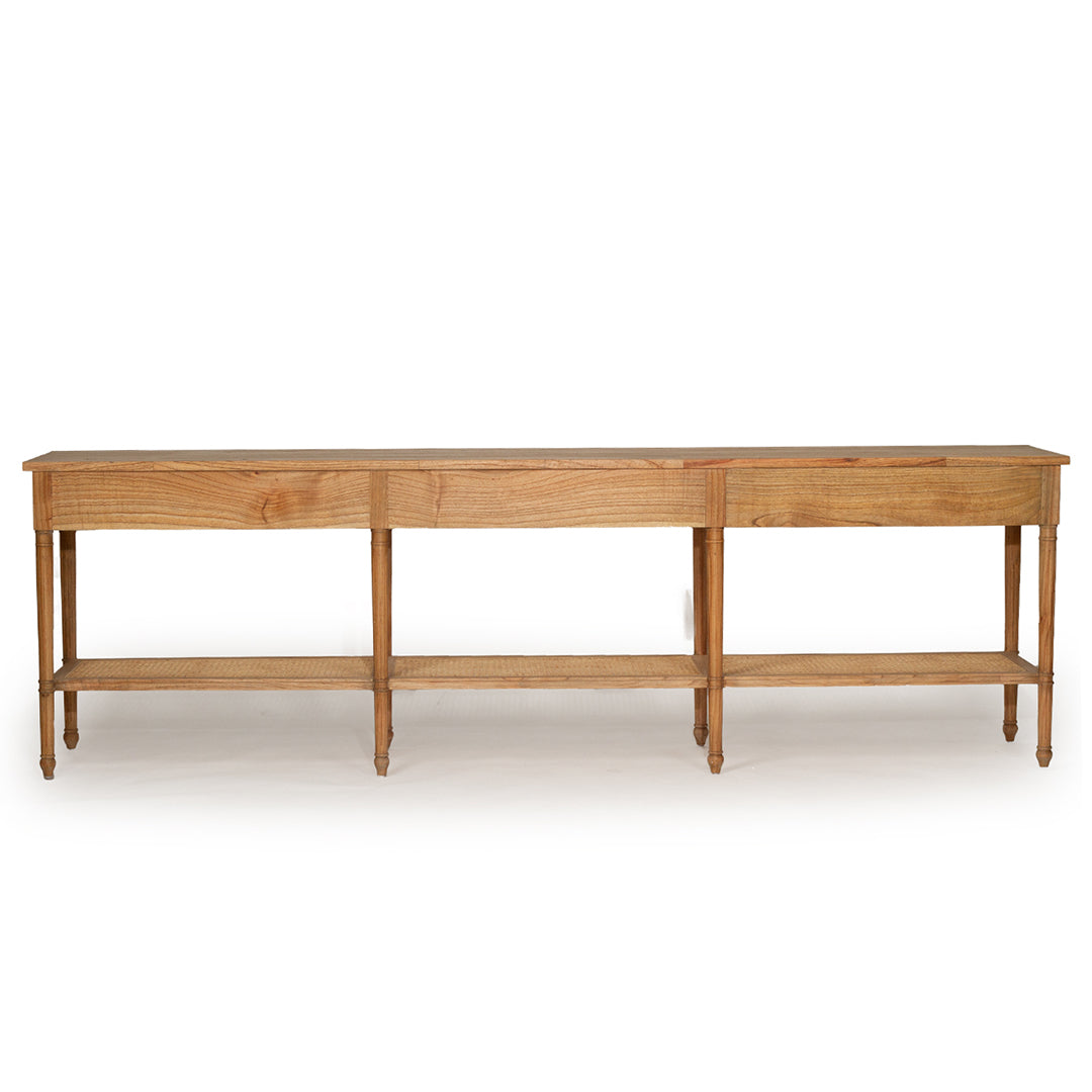 Hamilton Console Table - Weathered Oak - 280cm - SEATONES