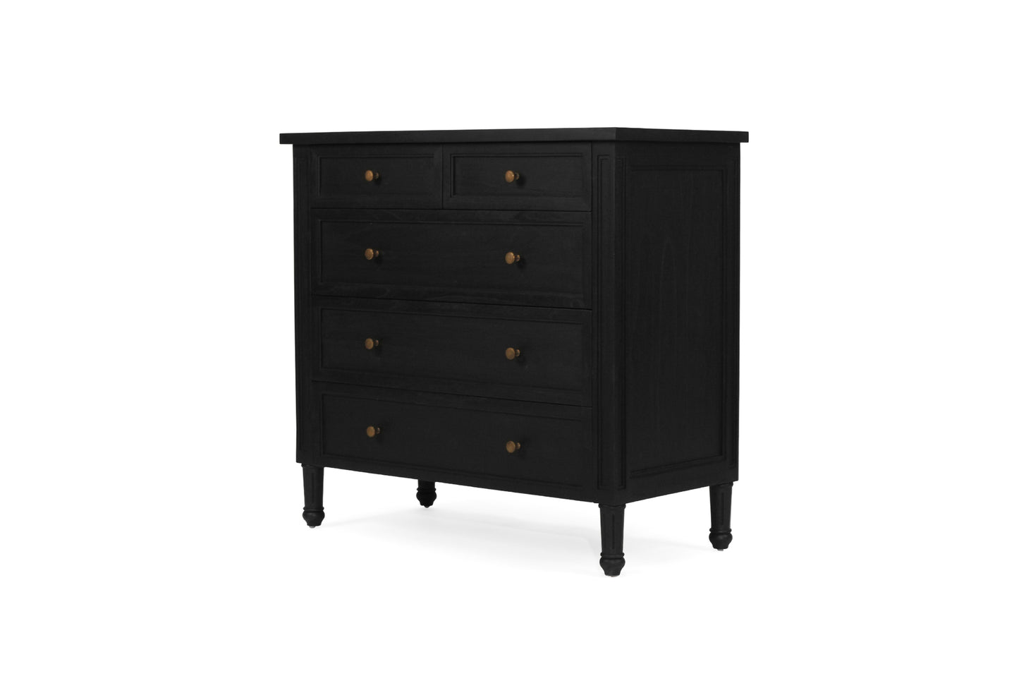 Hamilton Dresser - 5 Drawer - Black - SEATONES