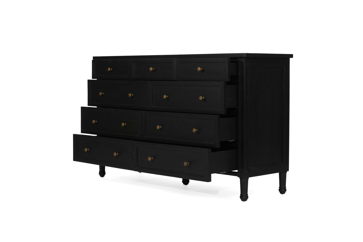 Hamilton Dresser - 9 Drawer - Black - SEATONES