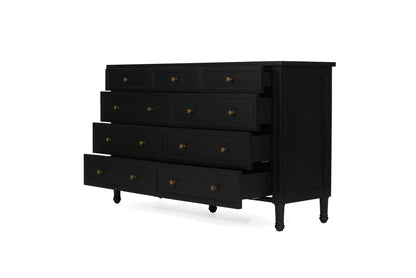 Hamilton Dresser - 9 Drawer - Black - SEATONES
