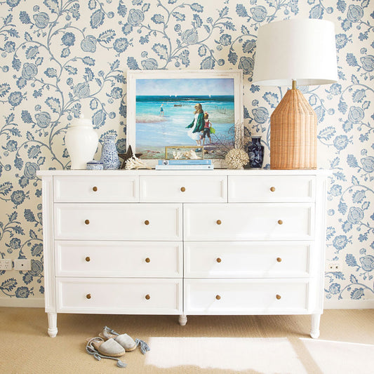 Hamilton Dresser - White with Nine Drawers - SEATONES