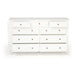 Hamilton Dresser - White with Nine Drawers - SEATONES