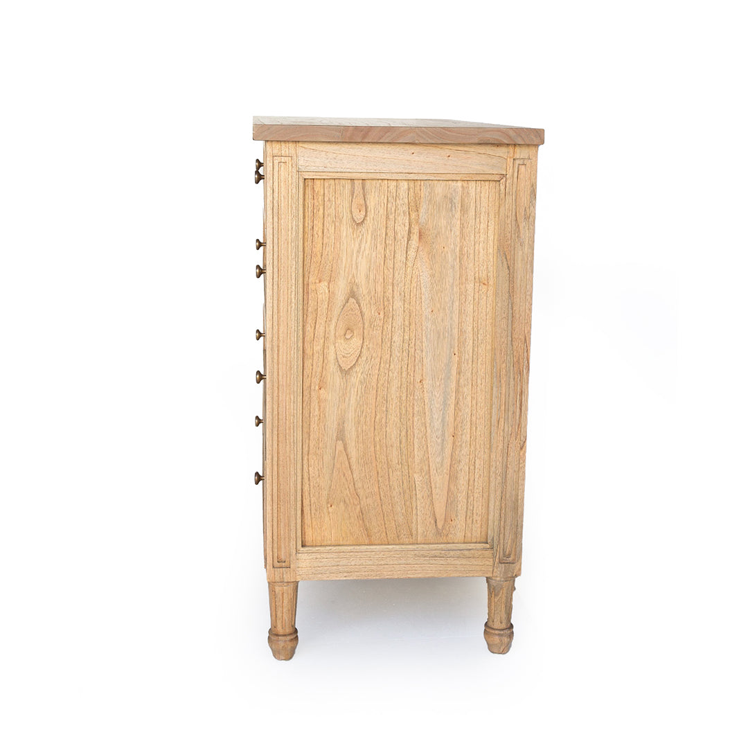 Hamilton Dresser - Weathered Oak with Five Drawers - SEATONES