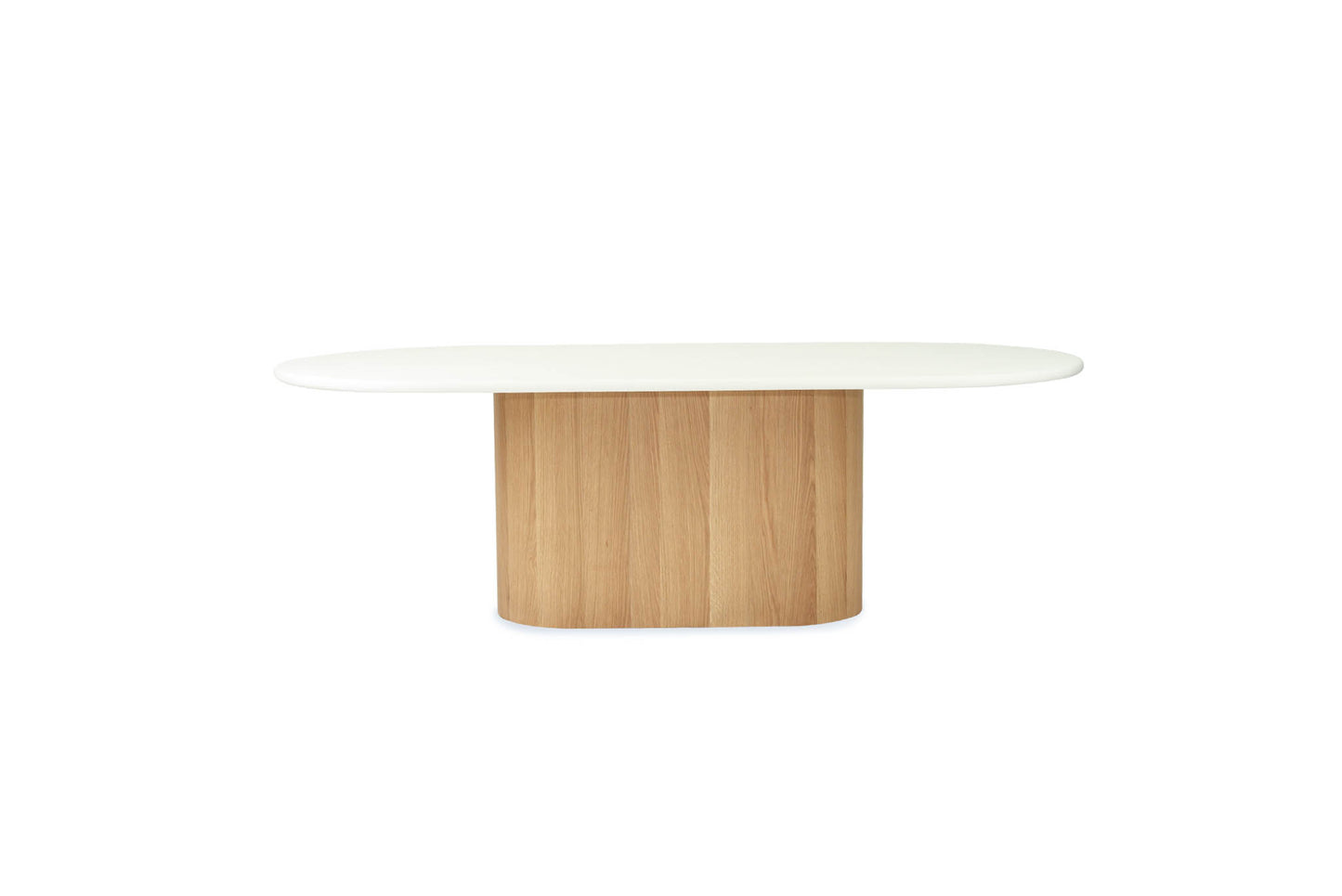 Harlow Oval Dining Table - Natural Base 240cm - SEATONES
