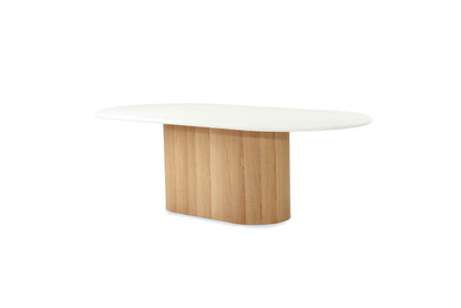 Harlow Oval Dining Table - Natural Base 240cm - SEATONES