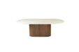Harlow Oval Dining Table - Walnut Base 240cm - SEATONES