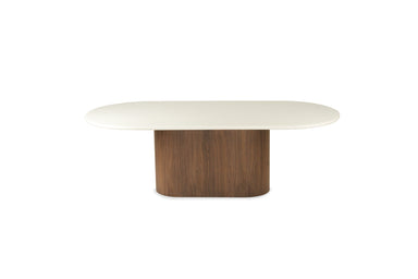 Harlow Oval Dining Table - Walnut Base 280cm - SEATONES